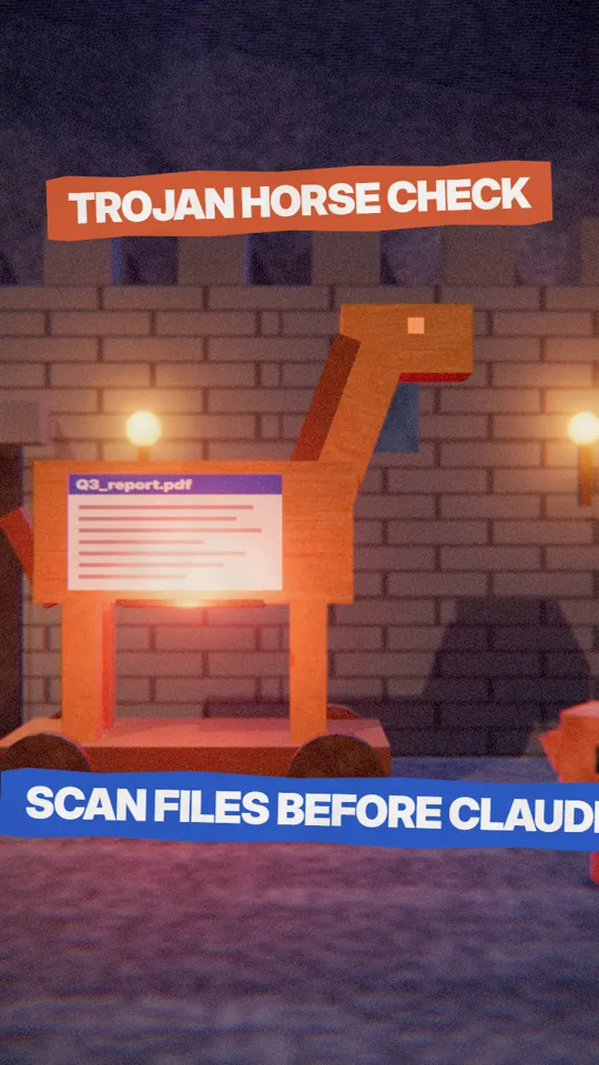 That PDF looks normal. Claude might read something you can't